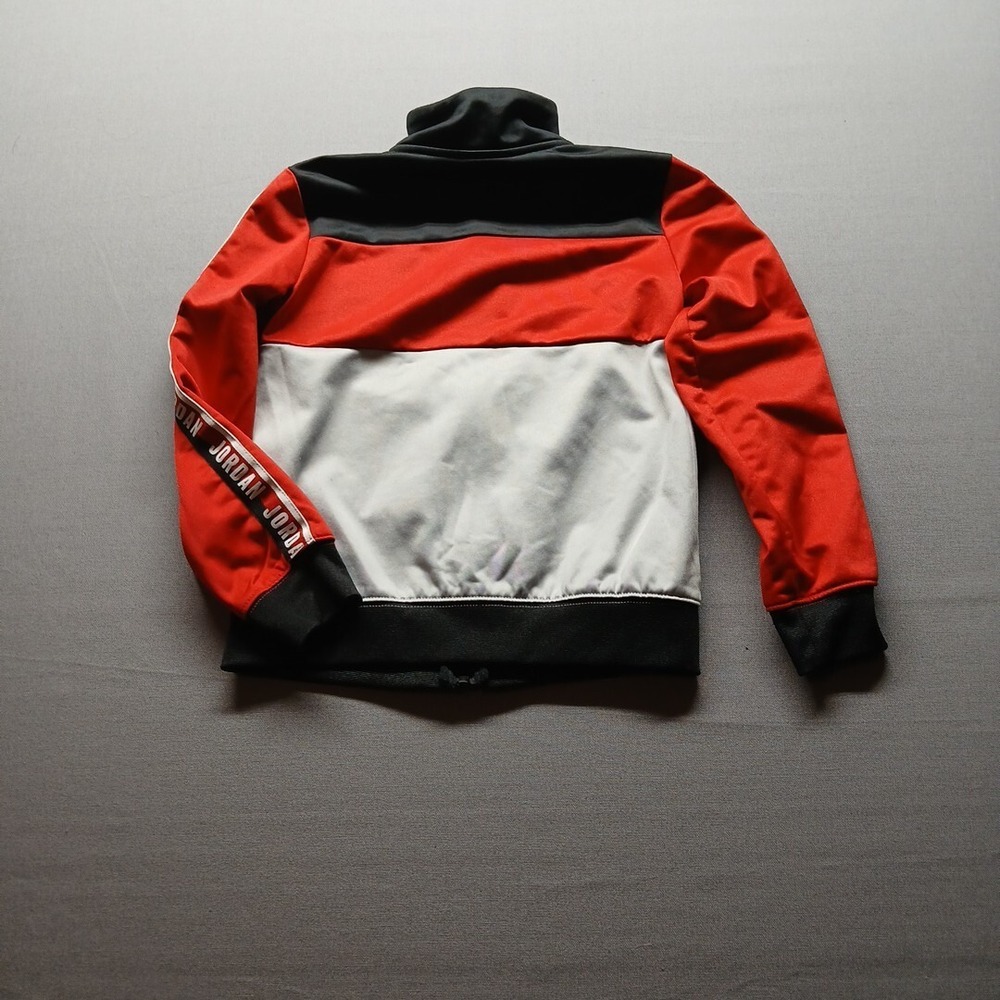 Childs L Size 7 JORDAN Jacket Red/gray/black, think Fall BACK TO SCHOOL - Picture 15 of 16